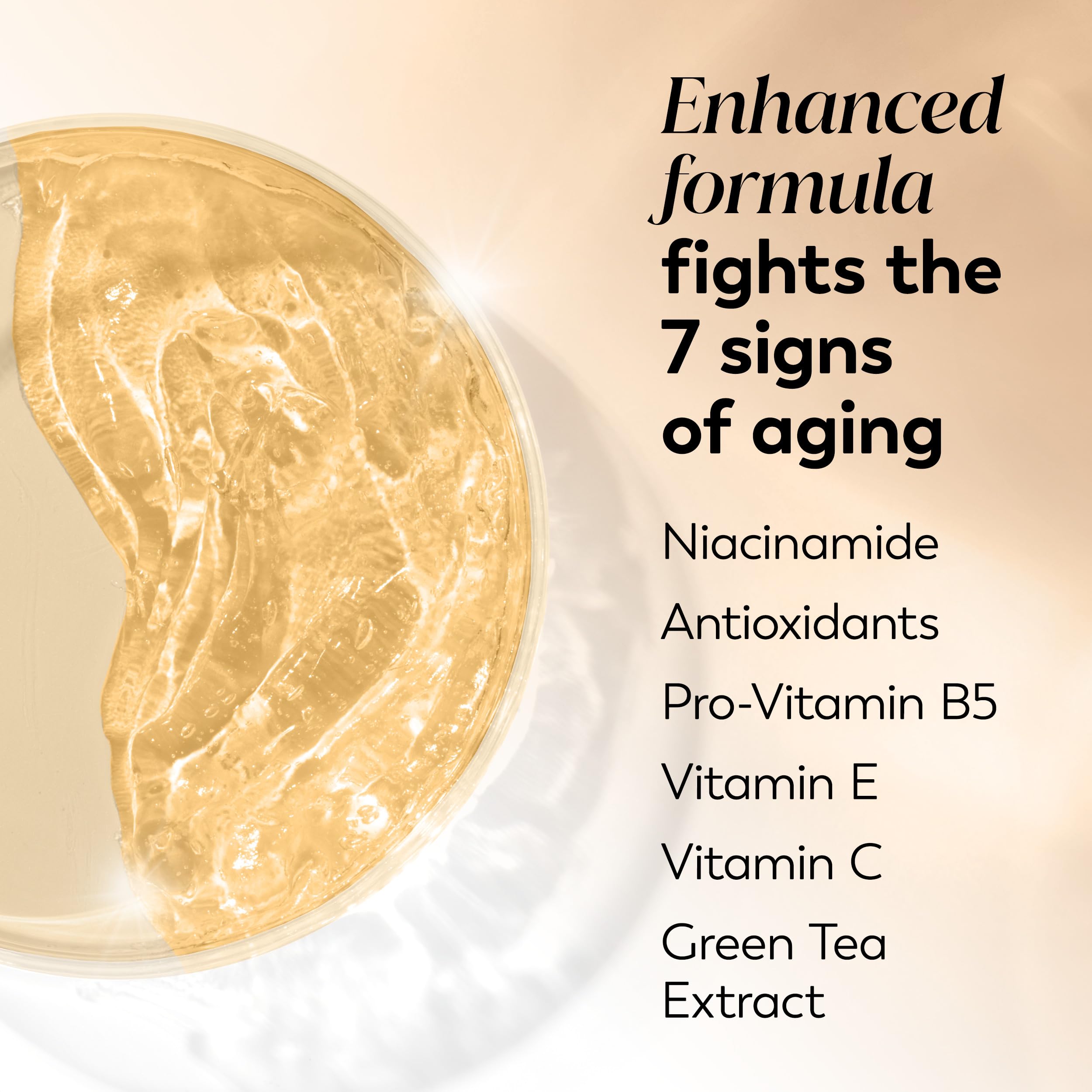 OLAY Total Effects SPF protection graphic communicates UVA/UVB defense.