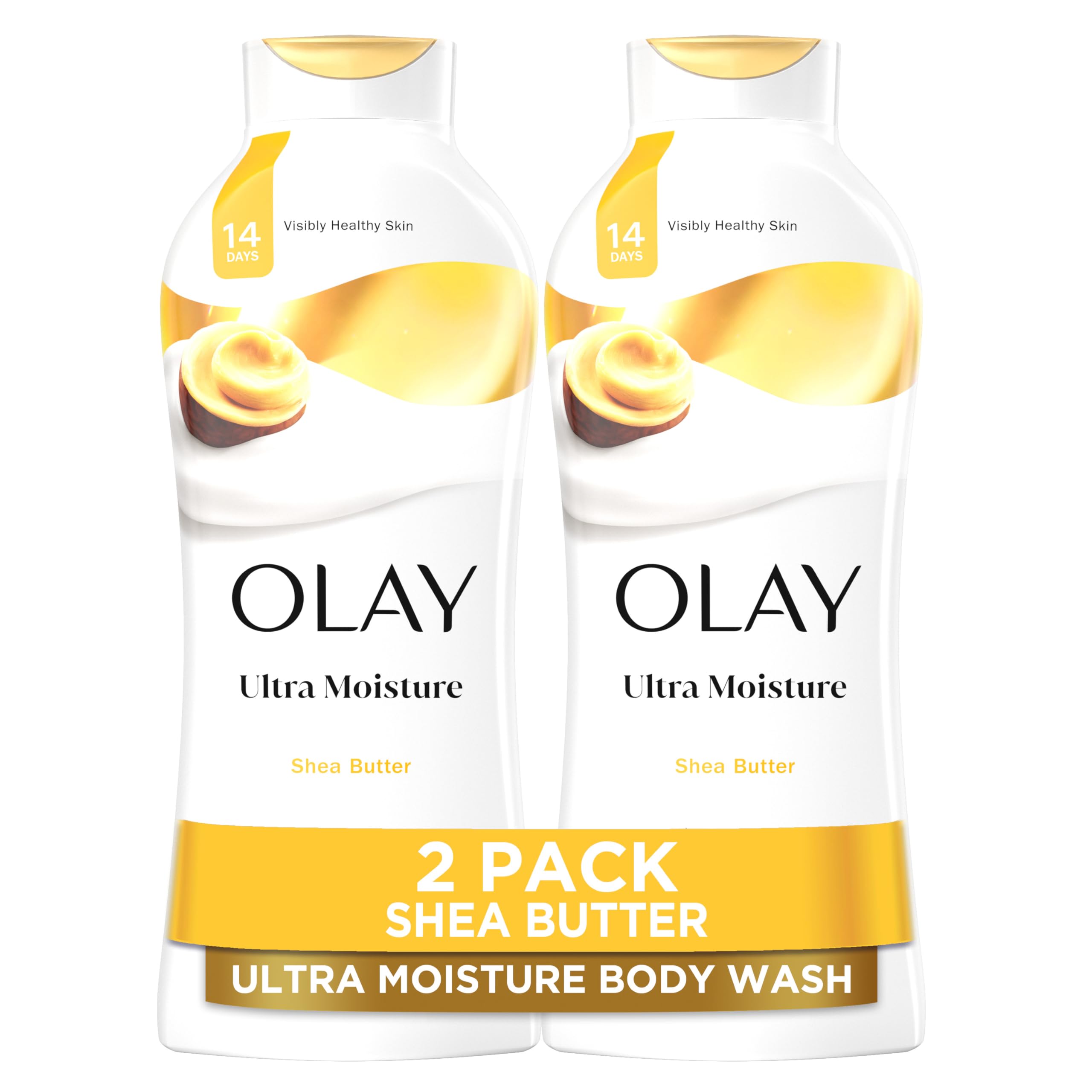 Olay Ultra Moisture Body Wash bottle front showing hydration-forward design for daily moisture
