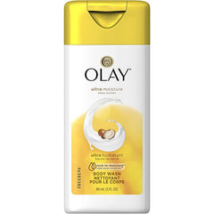 Olay Ultra Moisture body wash shower-lather provides creamy cleansing for soft skin.