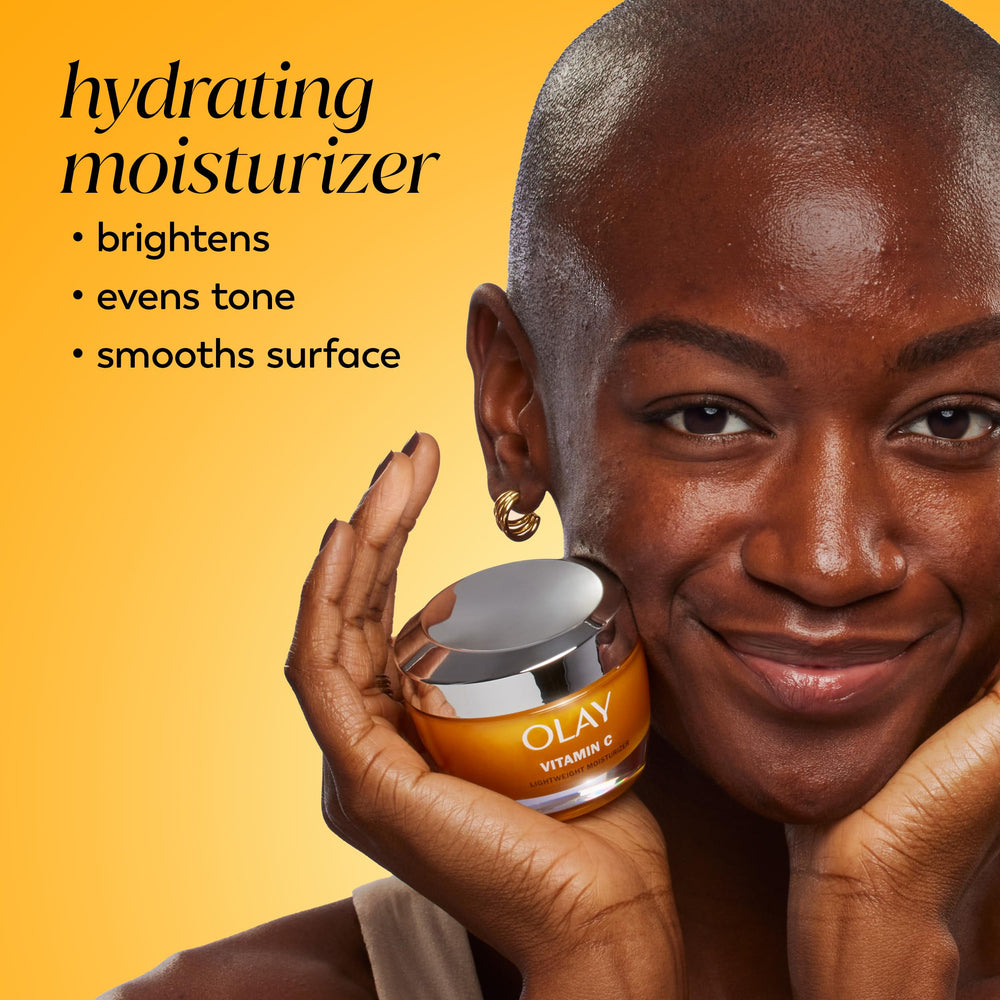 Olay Vitamin C moisturizer ingredients show niacinamide and lactic acid for brightening