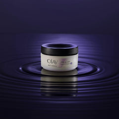 Olay Vitamin E and pro Vitamin E5 support regeneration for mature skin