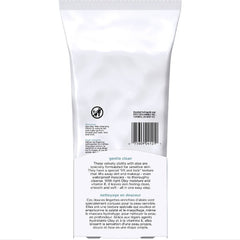Olay Wet Cleansing Cloths on face for quick refreshing cleanse and makeup removal