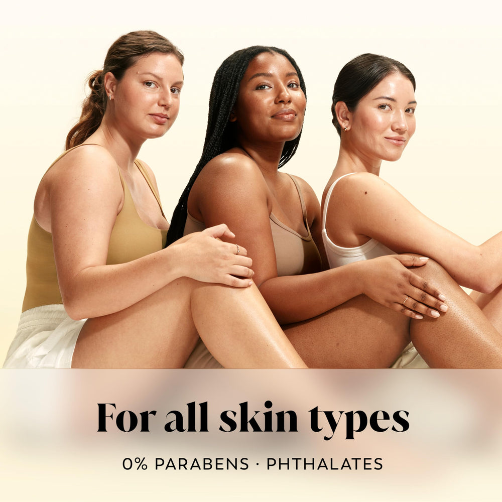 Olay for all skin types bottle emphasizes gentle daily cleanse.