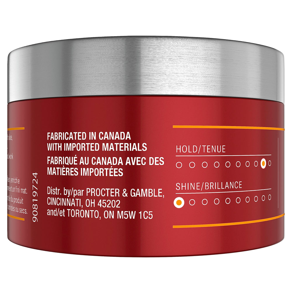 Old Spice Barber's Blend Putty application demonstrates precise hair control.