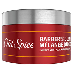 Old Spice Barber's Blend Putty hands-styling shows versatile texture and matte finish.