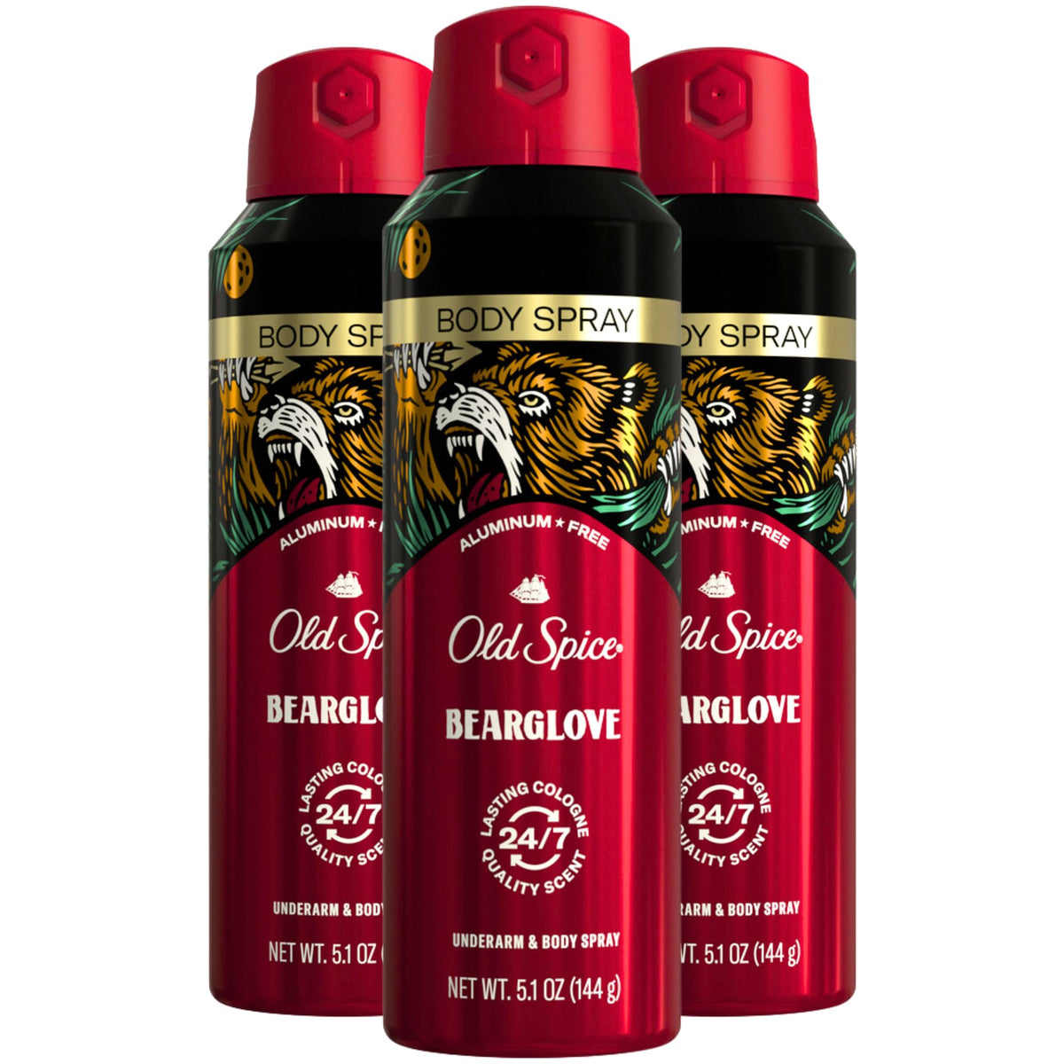 Old Spice Bearglove bottle front for daily confidence and all-day freshness