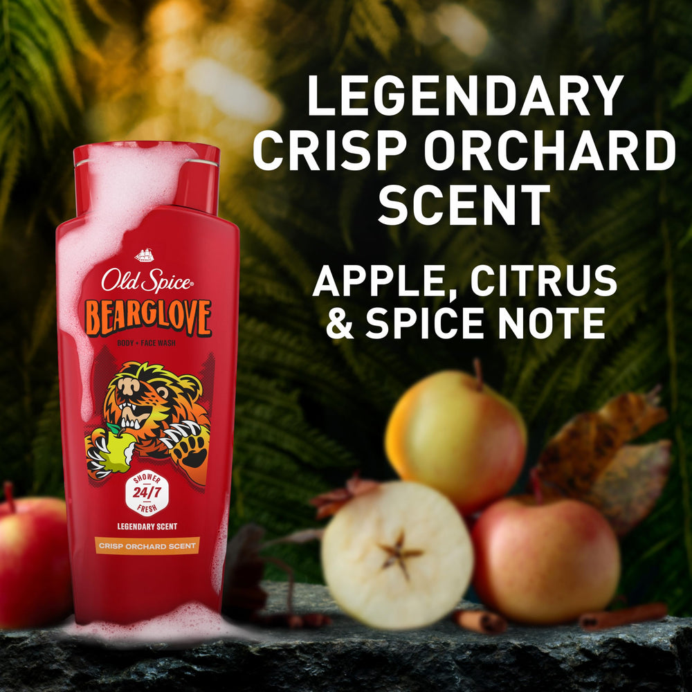 Old Spice Bearglove daily-use cleanse fits into busy mornings.