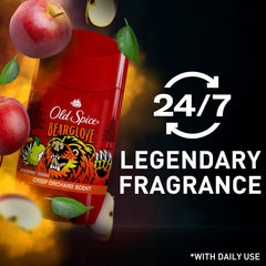 Bearglove deodorant close-up highlighting bold scent for active days