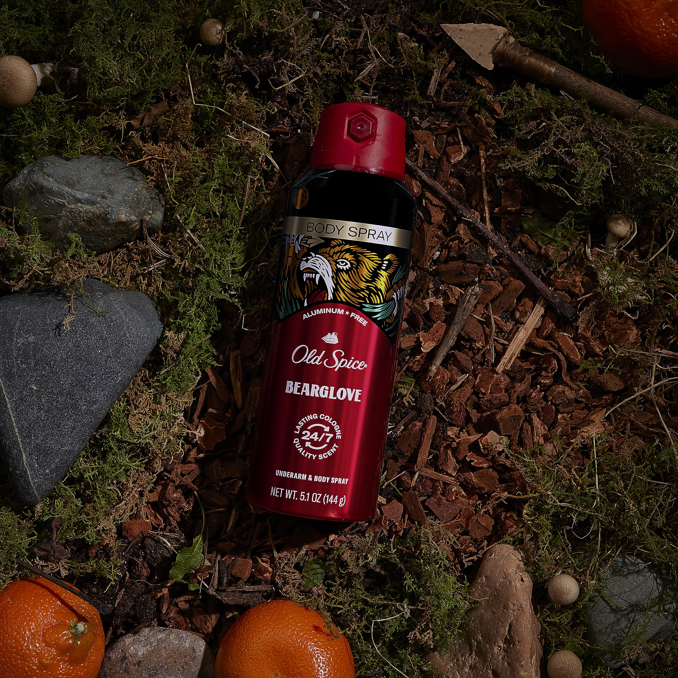 Old Spice Bearglove pack of three highlighting value and extended odor protection