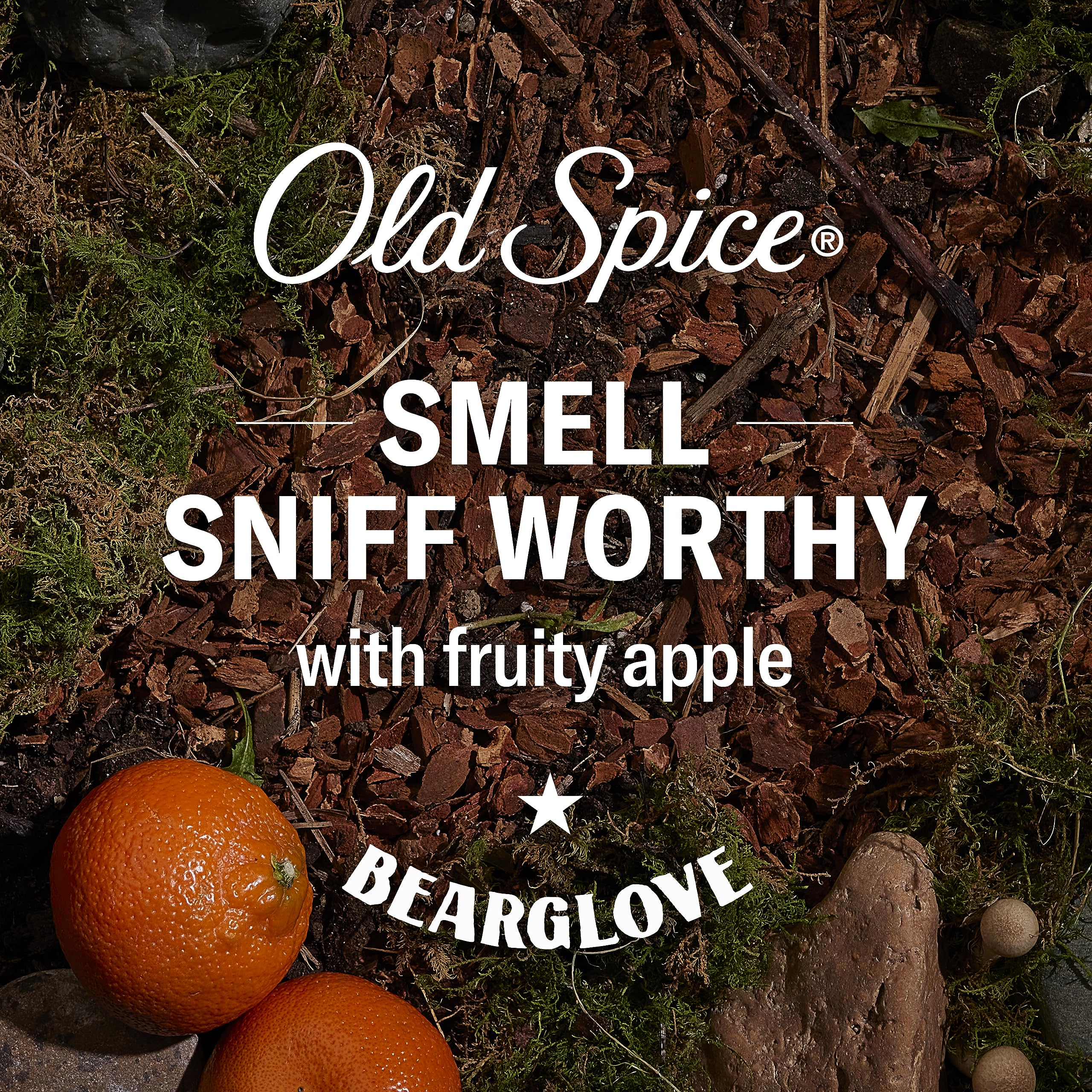 Old Spice Bearglove spray action showing easy application for quick scent boost
