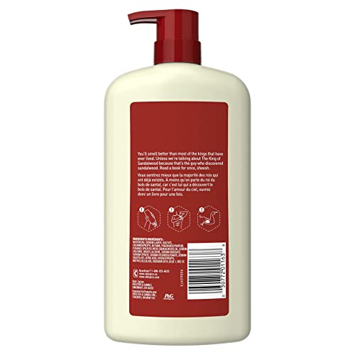 Old Spice bottle side view emphasizes Cypress notes for a crisp, long-lasting scent