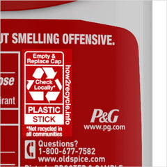 Old Spice brand classic branding on label evokes timeless masculine grooming.