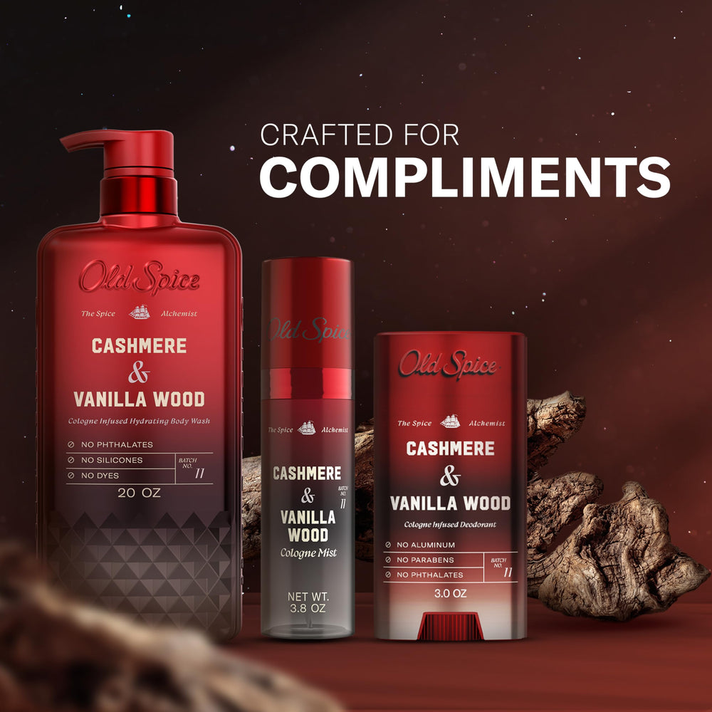 Old Spice bottle on shower shelf showing neat storage and quick access benefit