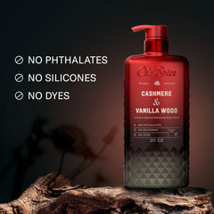 Old Spice body wash used in shower for refreshing cleanse and lasting scent