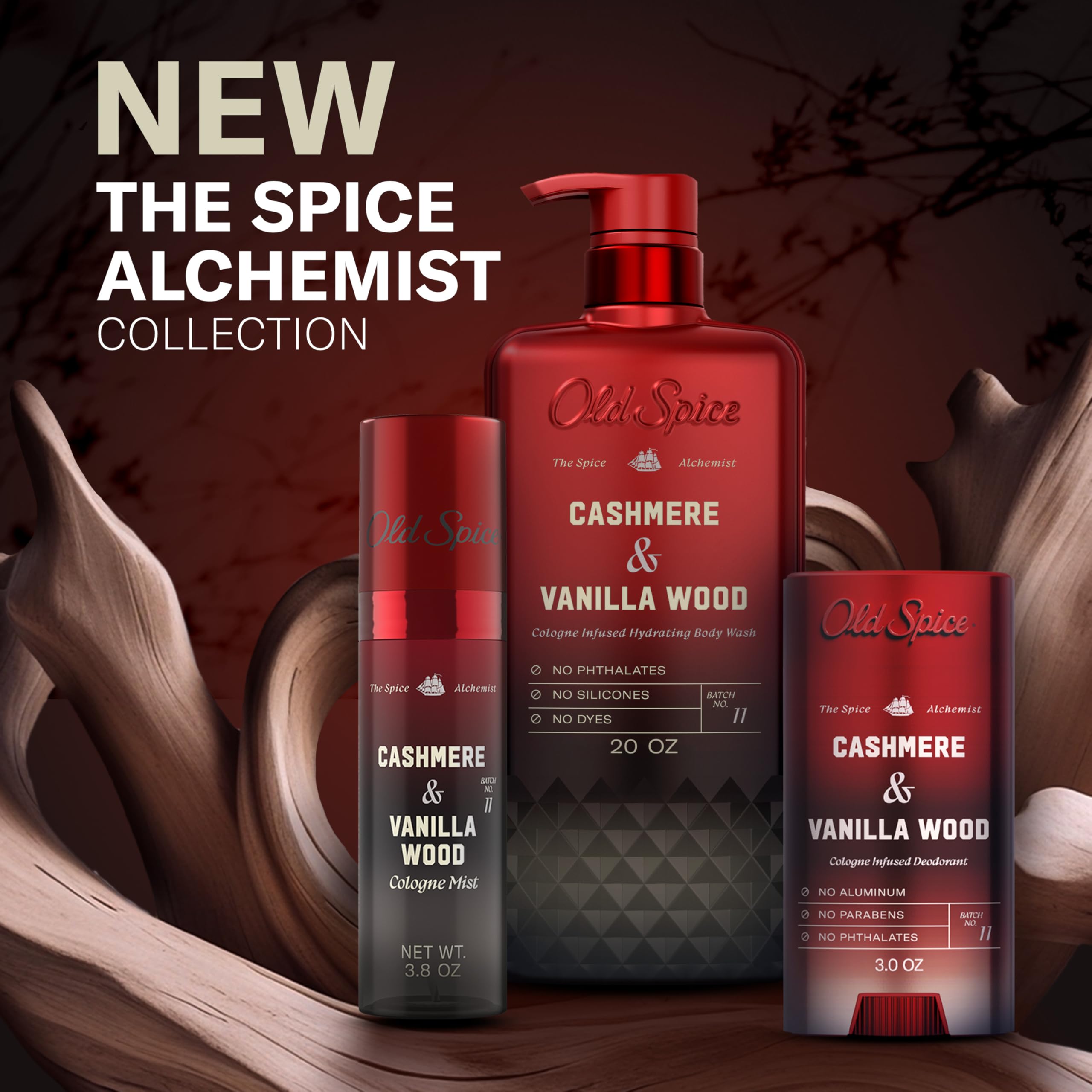 Old Spice body wash paired with deodorant showing coordinated layered fragrance benefit