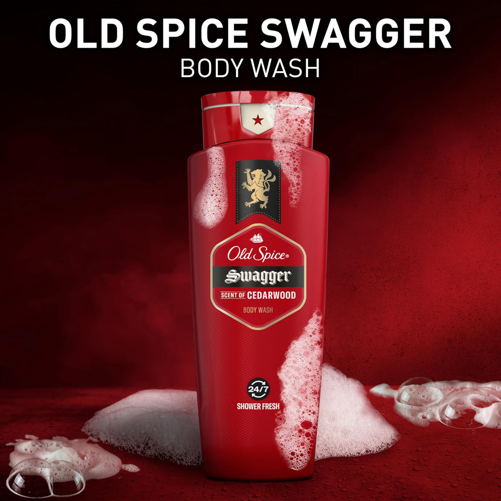 Old Spice Cedarwood note closeup conveys rugged scent suitable for mornings
