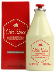 Old Spice Classic after shave bottle front view for refreshing post-shave skin comfort.
