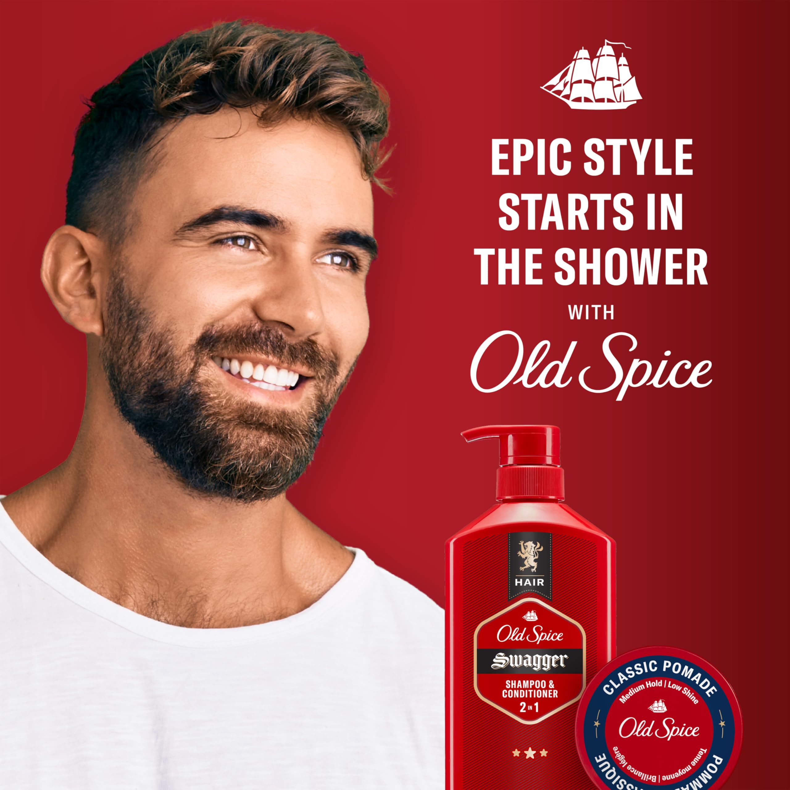 Old Spice Classic Pomade display highlights barbershop-inspired formula