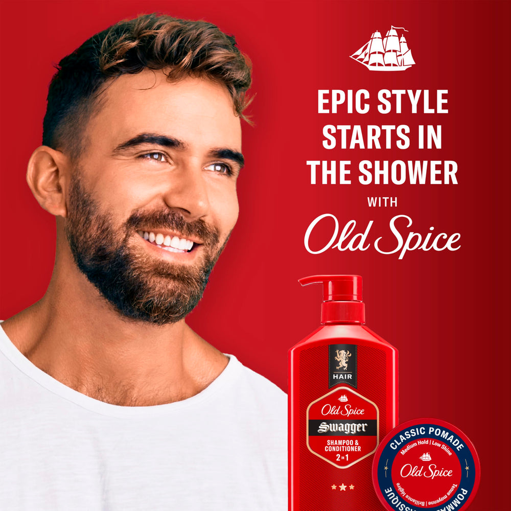 Old Spice Classic Pomade display highlights barbershop-inspired formula