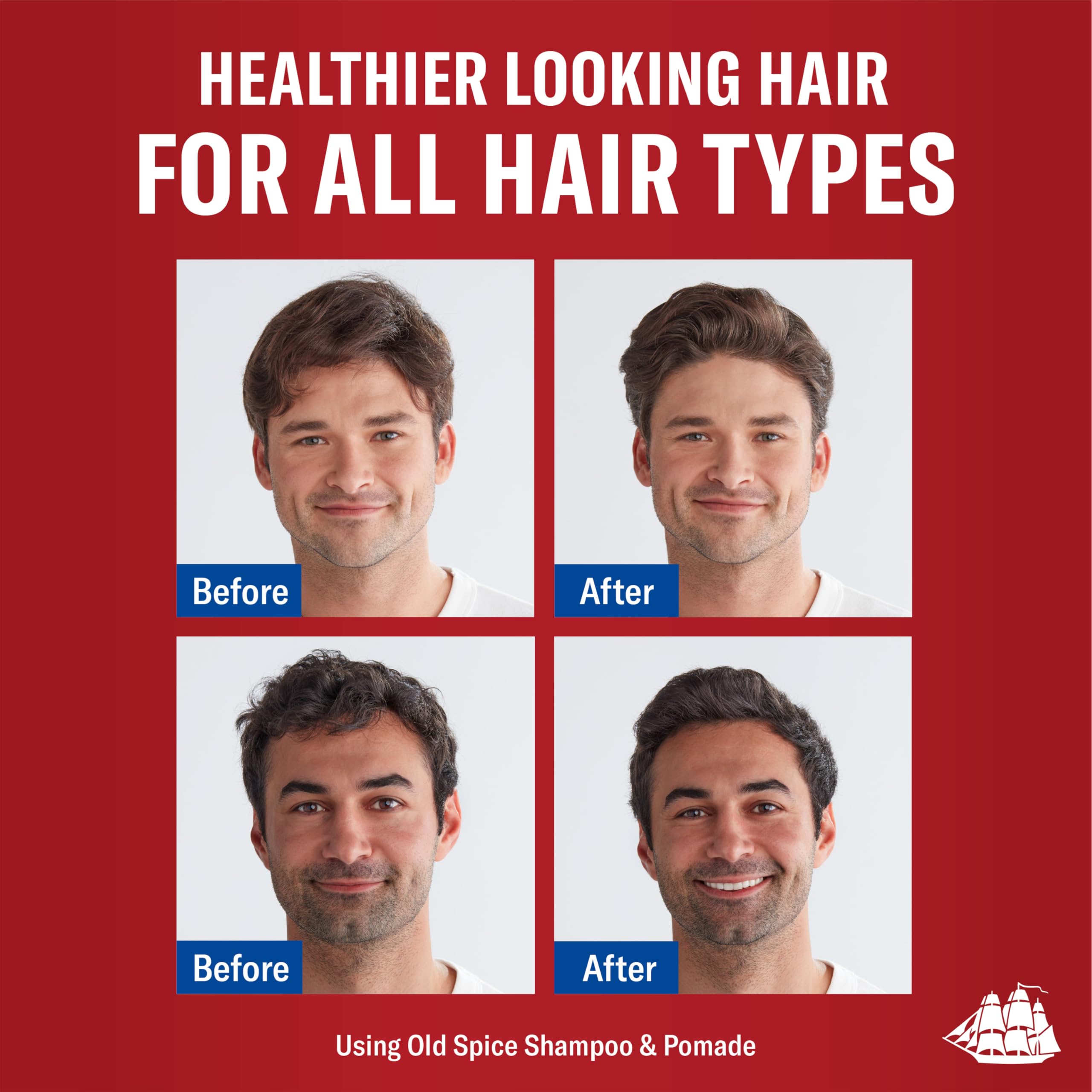 Old Spice Classic Pomade applied to damp hair for versatile styling