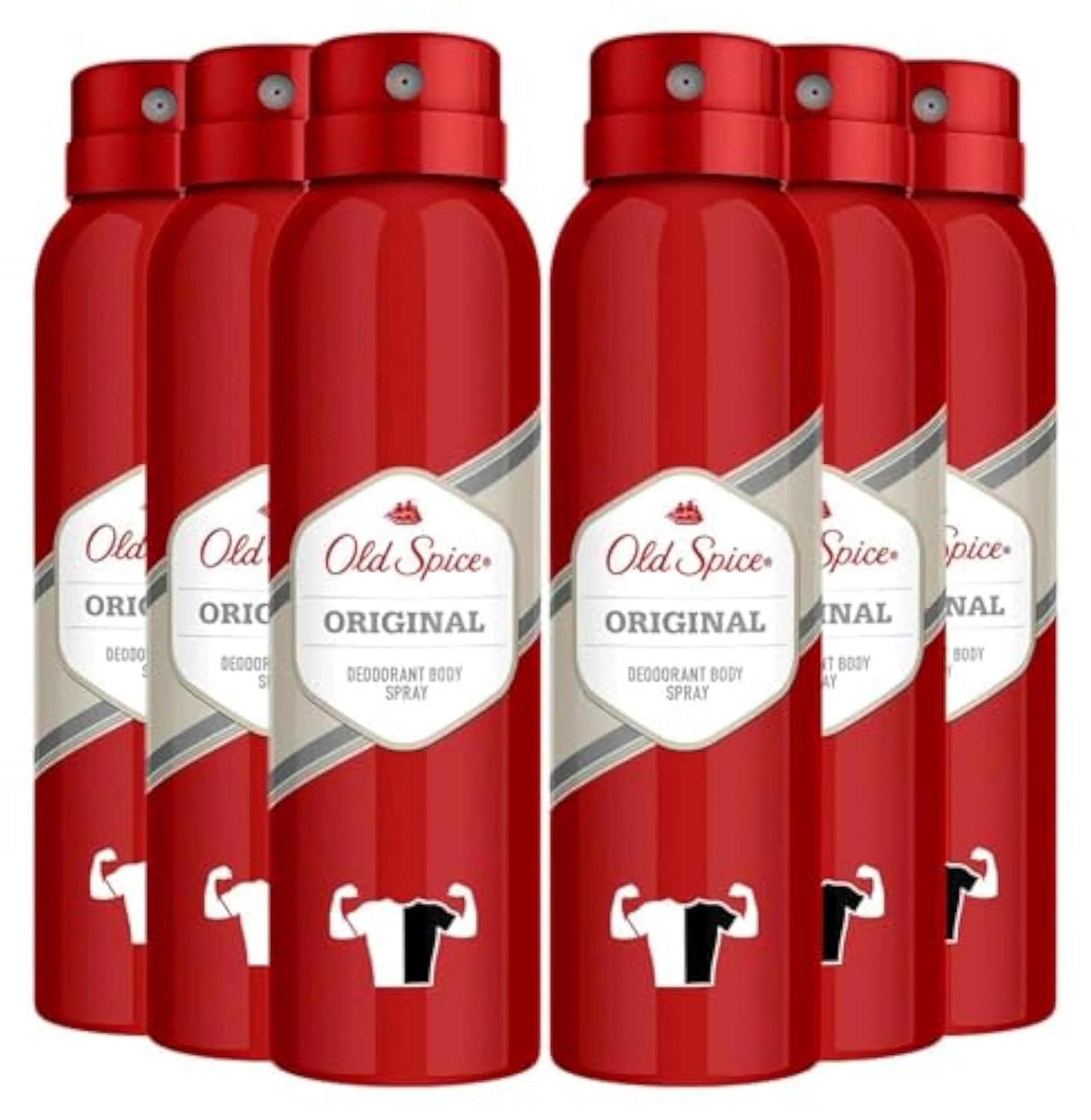 Old Spice deodorant body spray Original can for all-day protection and fast-drying freshness.