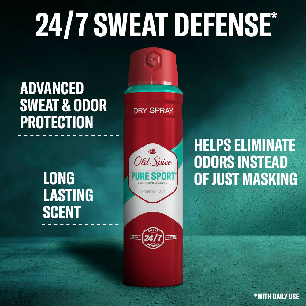 Old Spice dispersion of a quick-dry mist demonstrates comfortable wear.