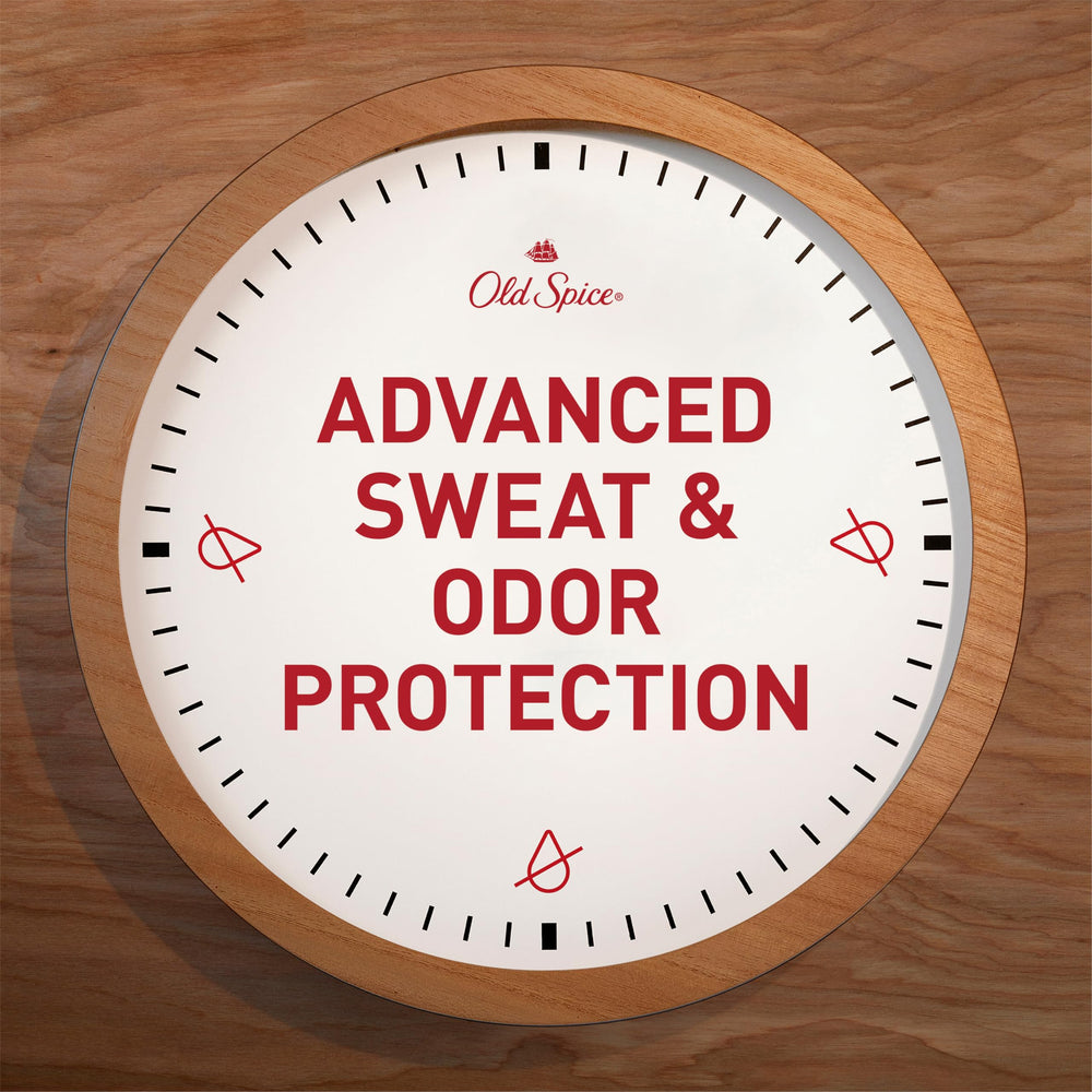 Old Spice dry spray mist application demonstrates quick, even coverage for protection.