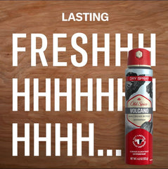 Old Spice Dry Spray applied underarm for daily sweat defense