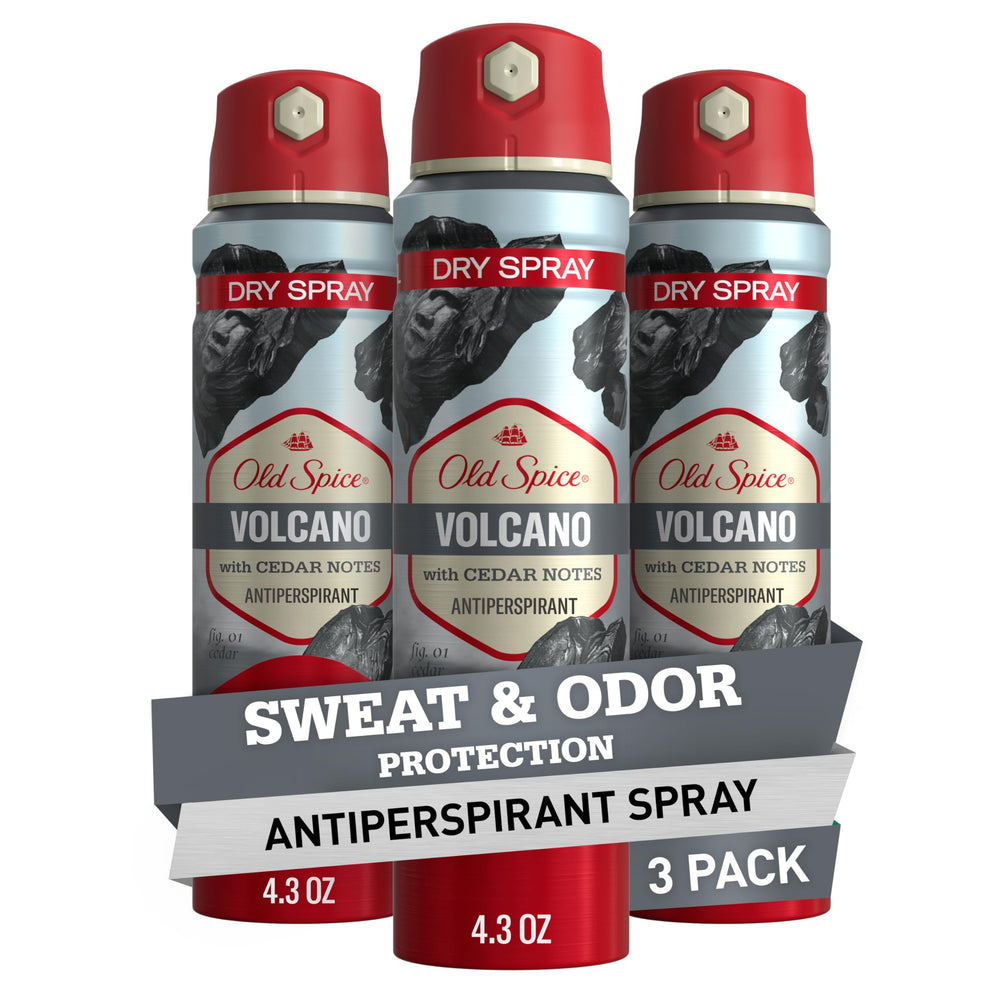 Old Spice Dry Spray bottle front showcasing 24/7 protection