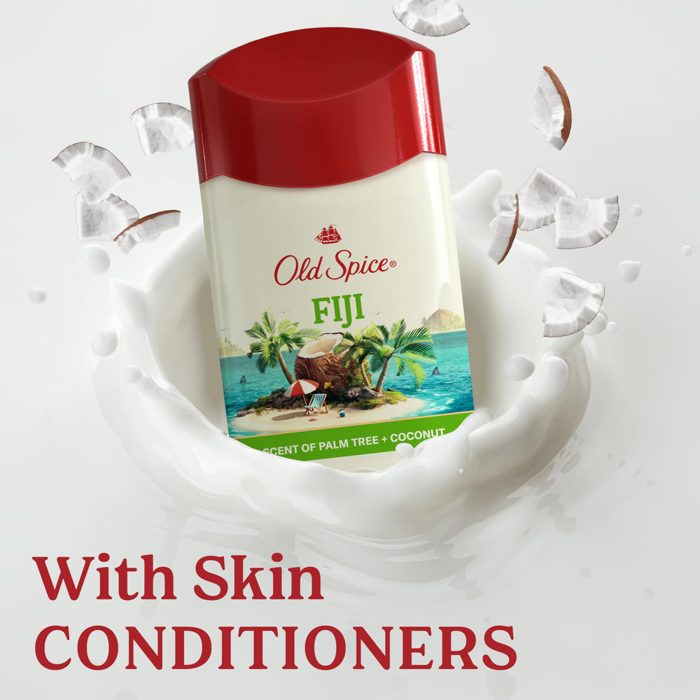 Old Spice Fiji odor elimination graphic communicates odor-fighting tech