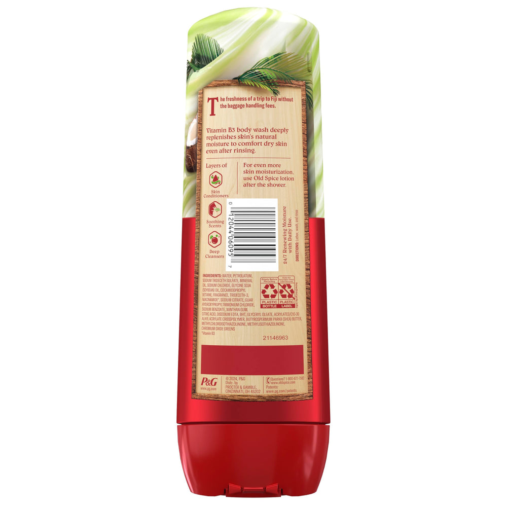 Old Spice Shower steam conveys refreshed skin and warm moisturization after rinse.