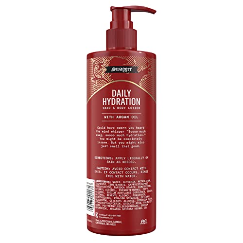 Old Spice hand and body lotion closeup reveals lightweight texture