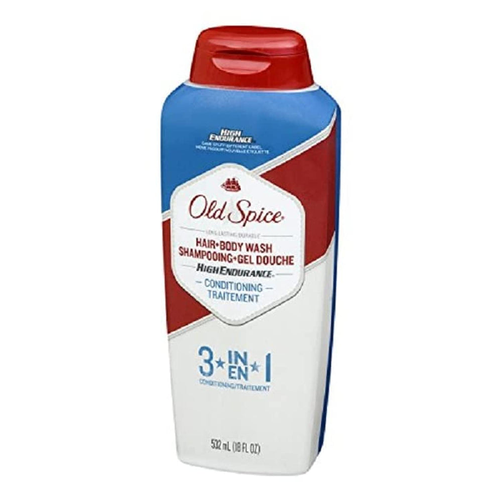 Old Spice High Endurance bottle front for everyday refreshing grooming.