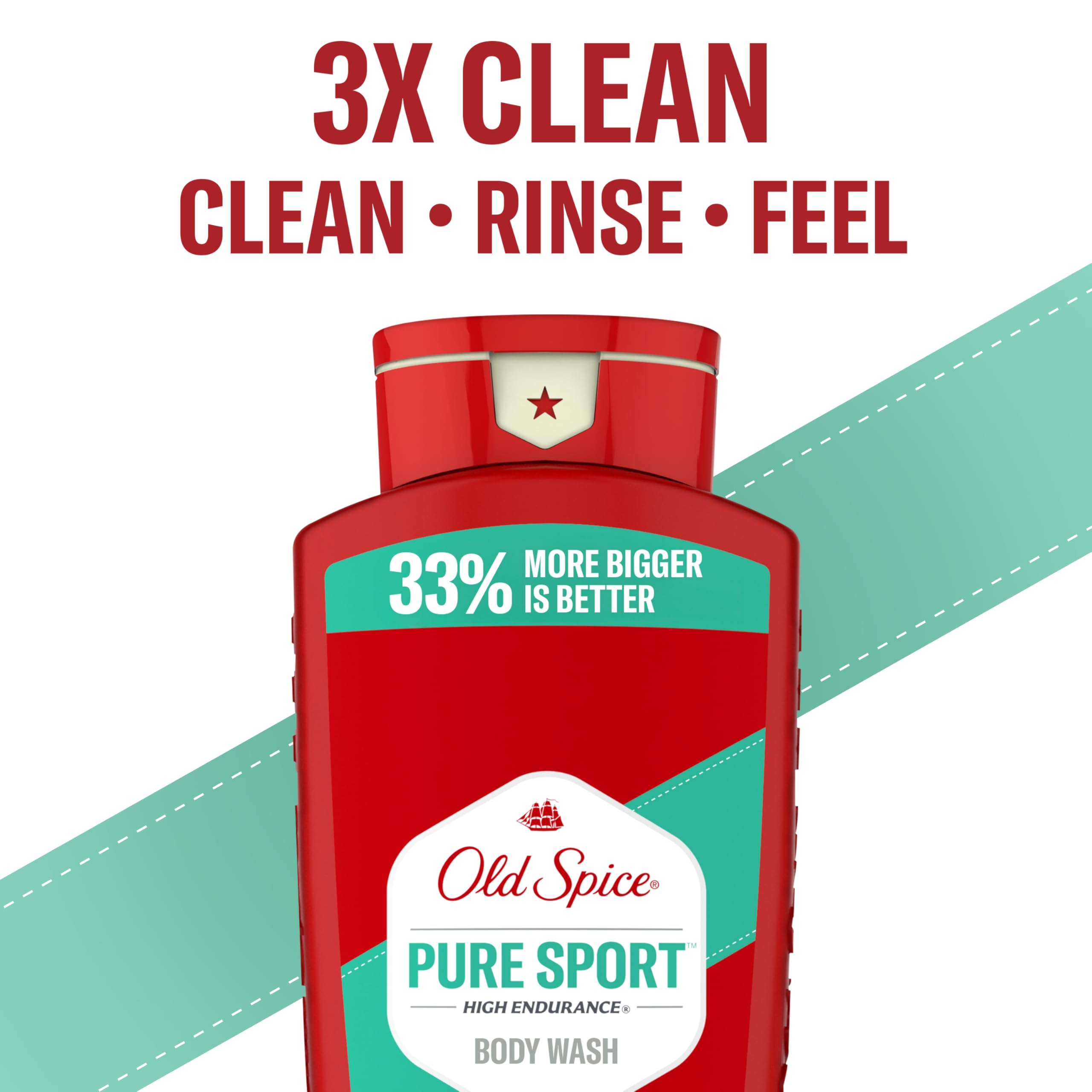 Old Spice High Endurance daily-use bottle on bathroom shelf