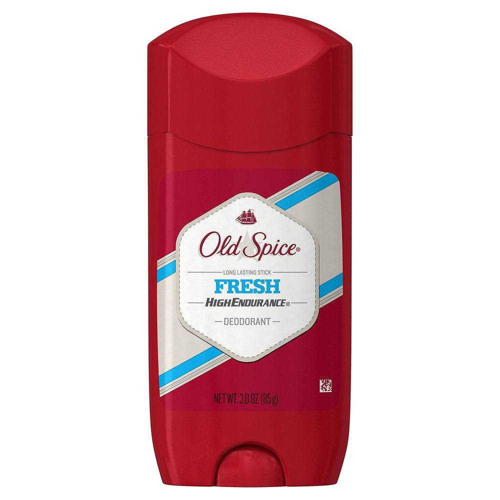 Old Spice High Endurance Fresh on a dresser for daily use.