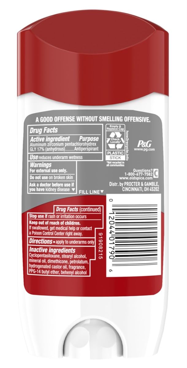 Old Spice Playmaker invisible solid application demonstrates mess-free wear.