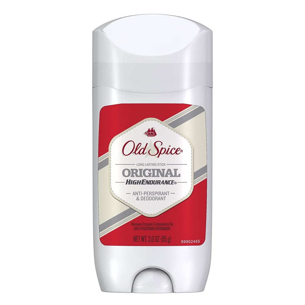 Old Spice High Endurance Original packaging closeup with classic design