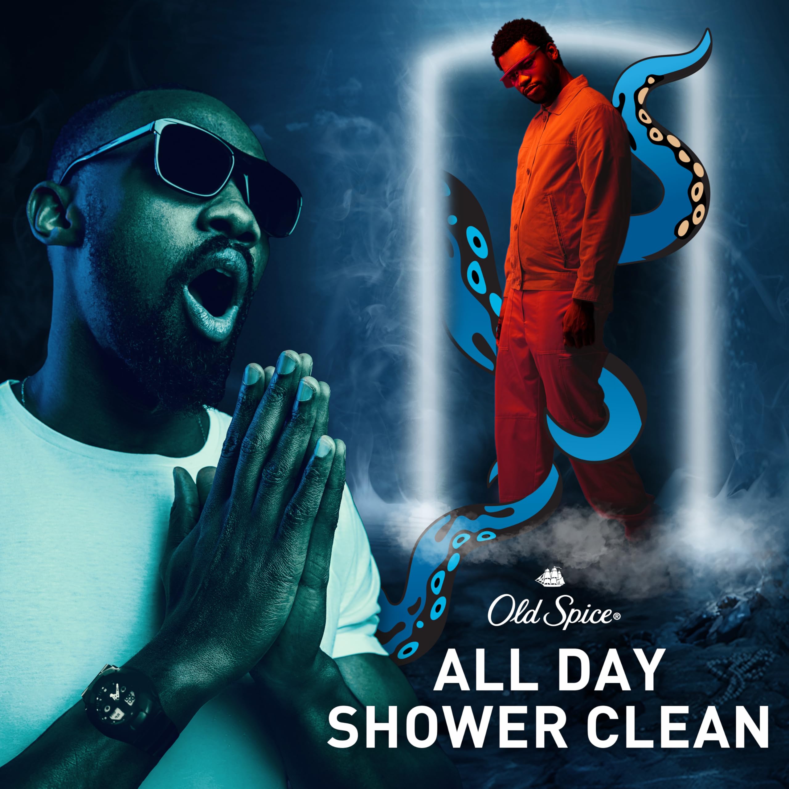 Old Spice Lasting Scent Rich Lather emphasizes enduring aroma.