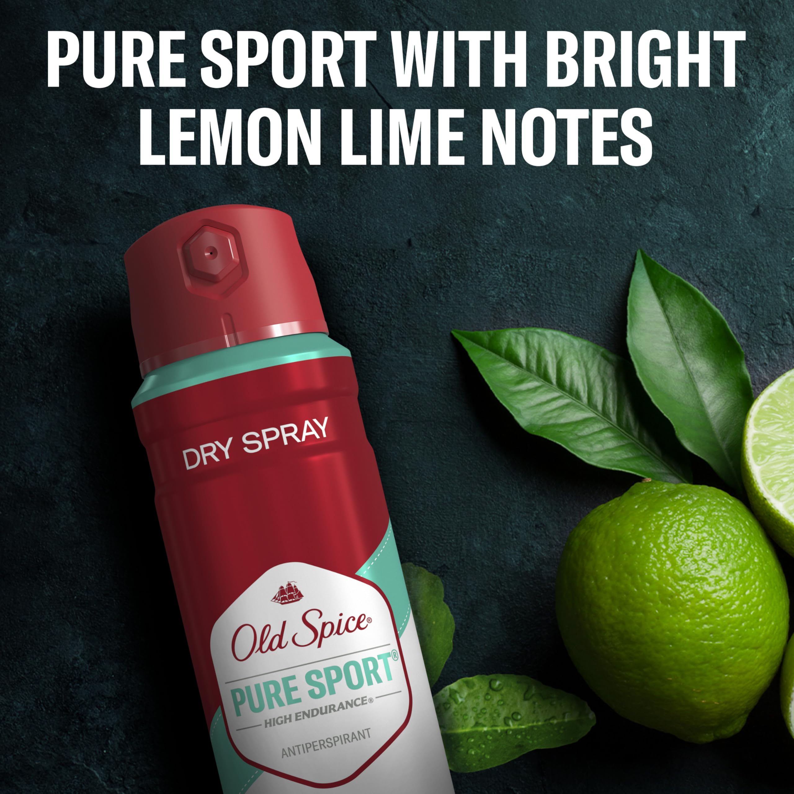 Old Spice long-lasting freshness cap detail emphasizes durable performance.