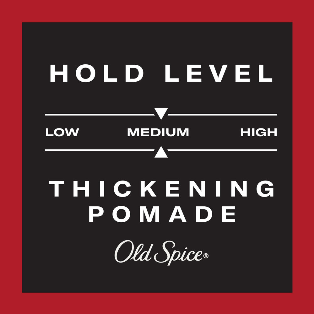 Old Spice men's styling pomade for controlled hold and day-long shape.
