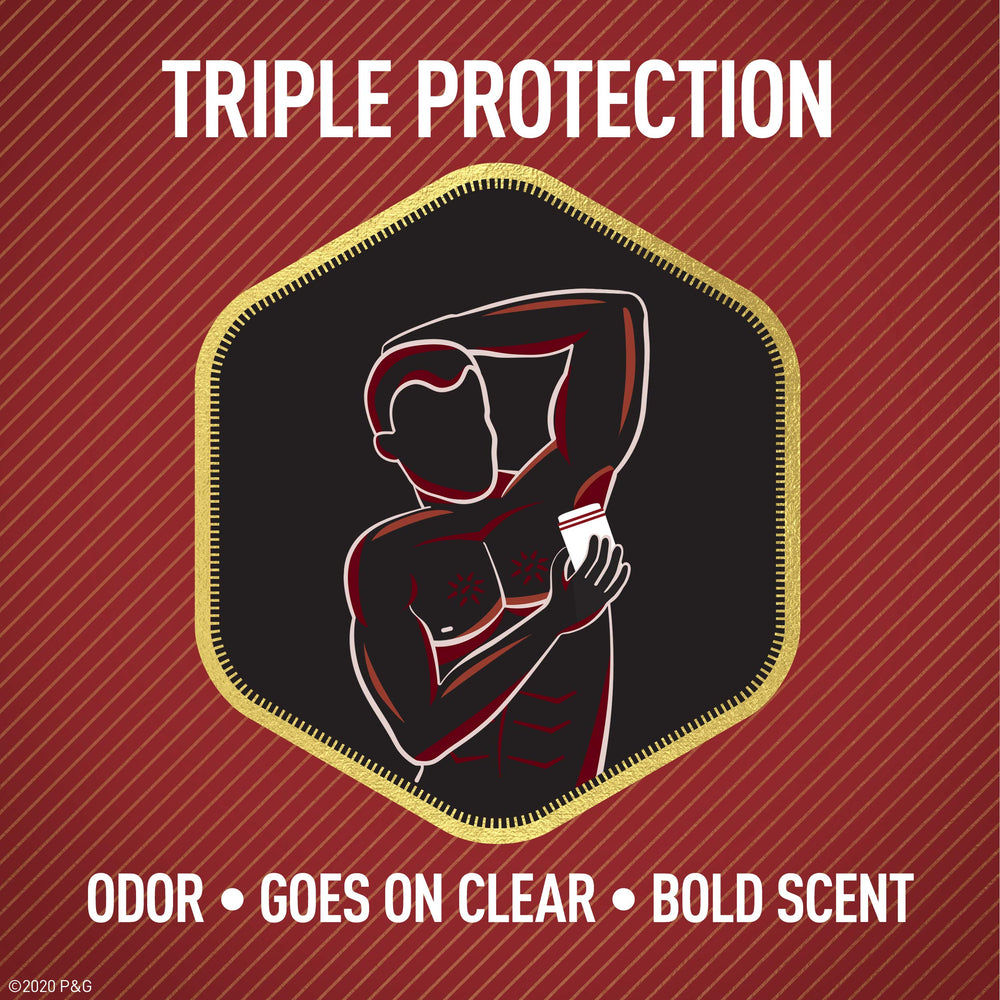 Old Spice MVP deodorant rosewood visual highlights long-lasting fragrance throughout the day
