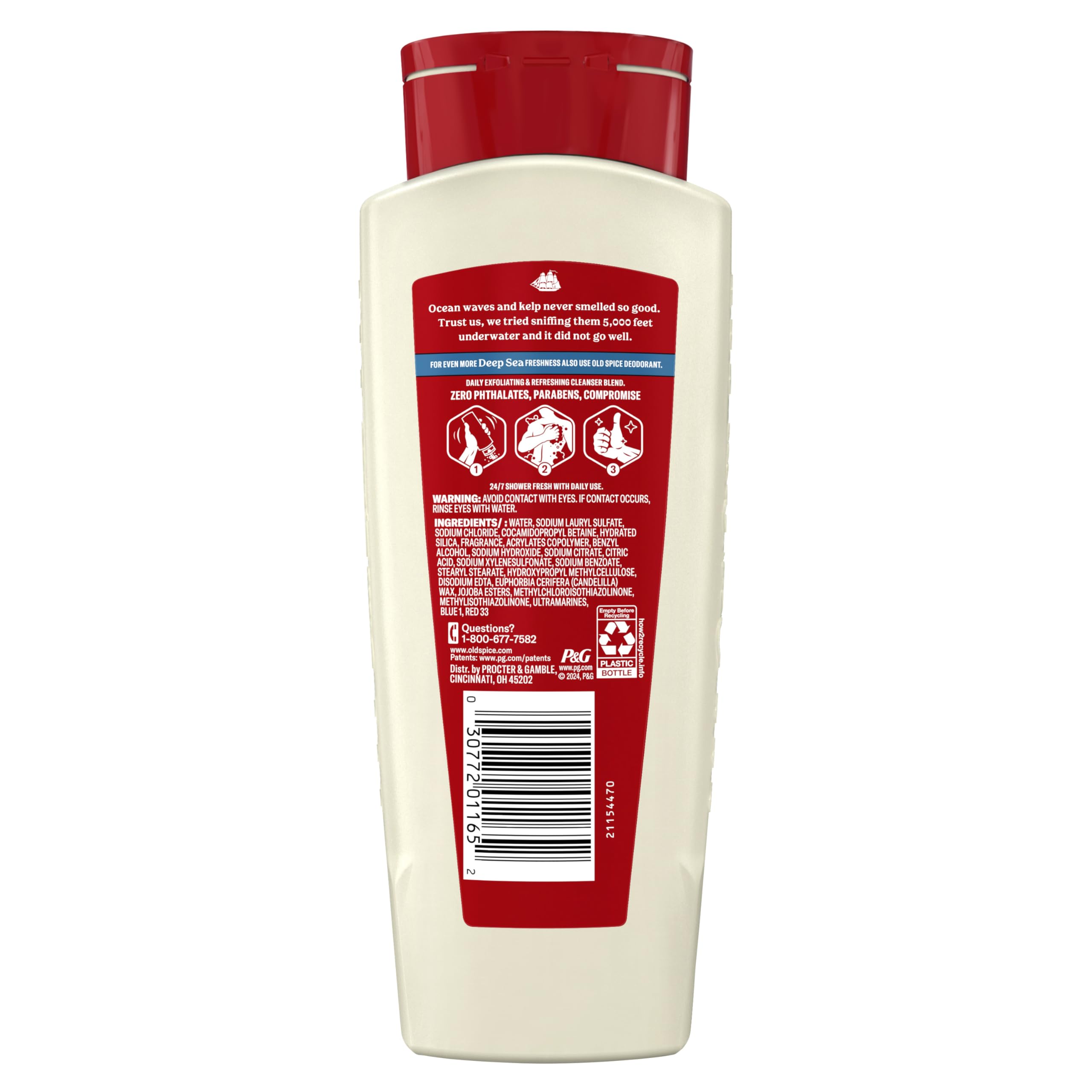 Old Spice Ocean waves ambience creates invigorating, ocean-inspired atmosphere in shower.