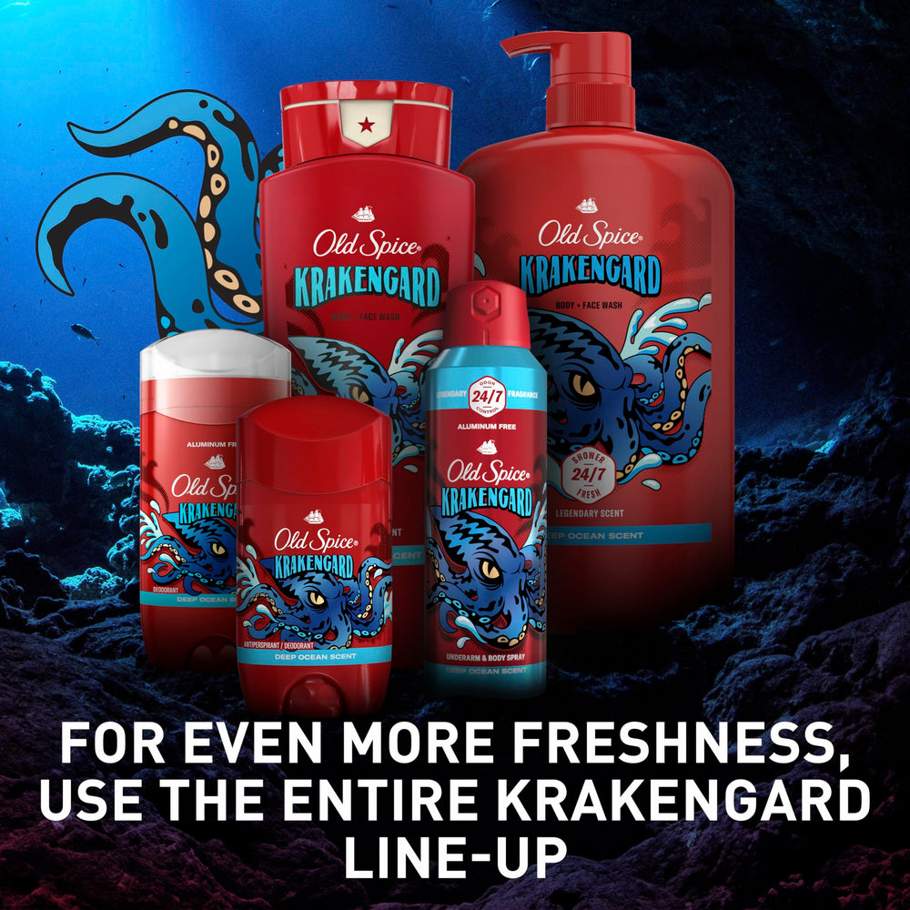 Old Spice Pack of 4 Bottles shows budget-friendly, steady supply.