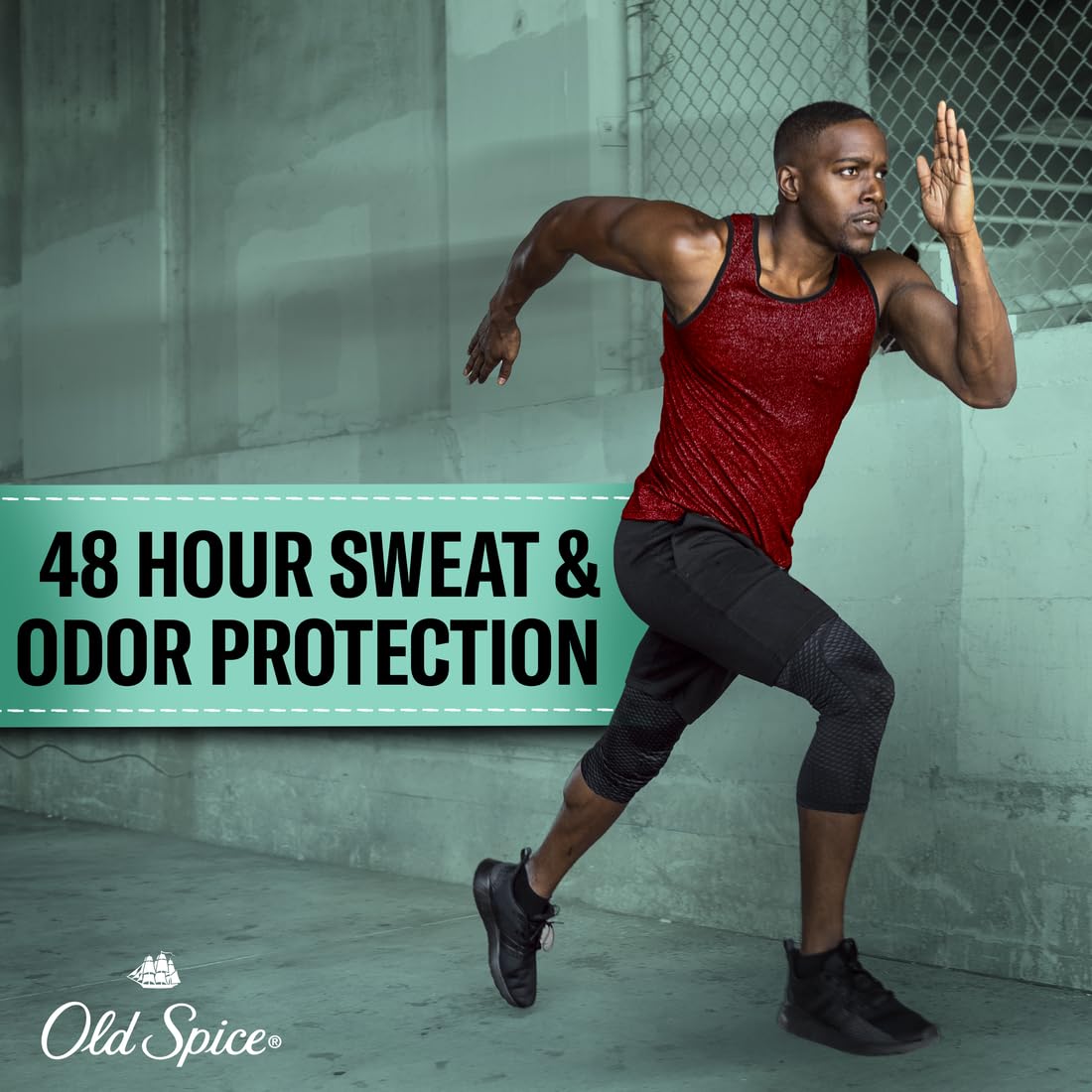 Old Spice Pure Sport Soft Solid 6-pack back label with clear ingredients.