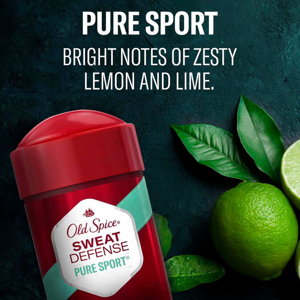 Old Spice Pure Sport Soft Solid application swipe illustrating easy application.
