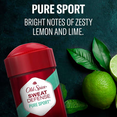 Old Spice Pure Sport Soft Solid application swipe illustrating easy application.