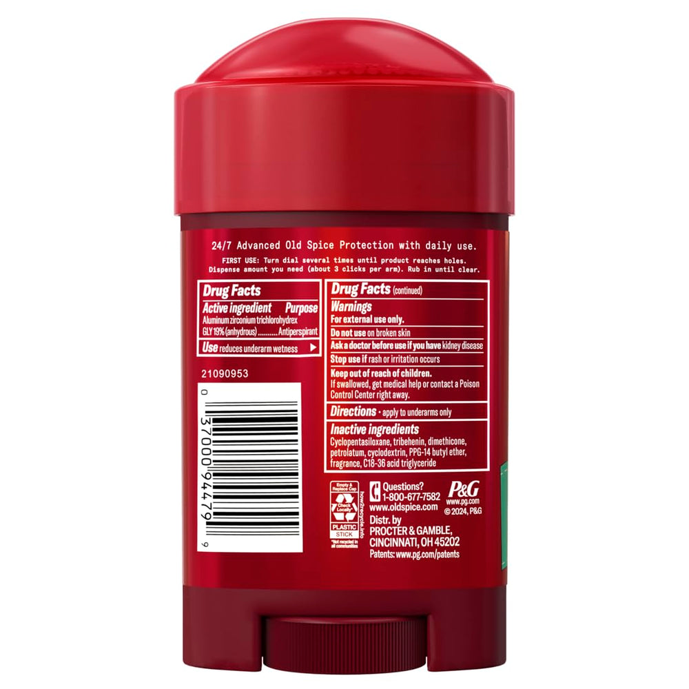 Old Spice Pure Sport Soft Solid stick close-up showing solid form.