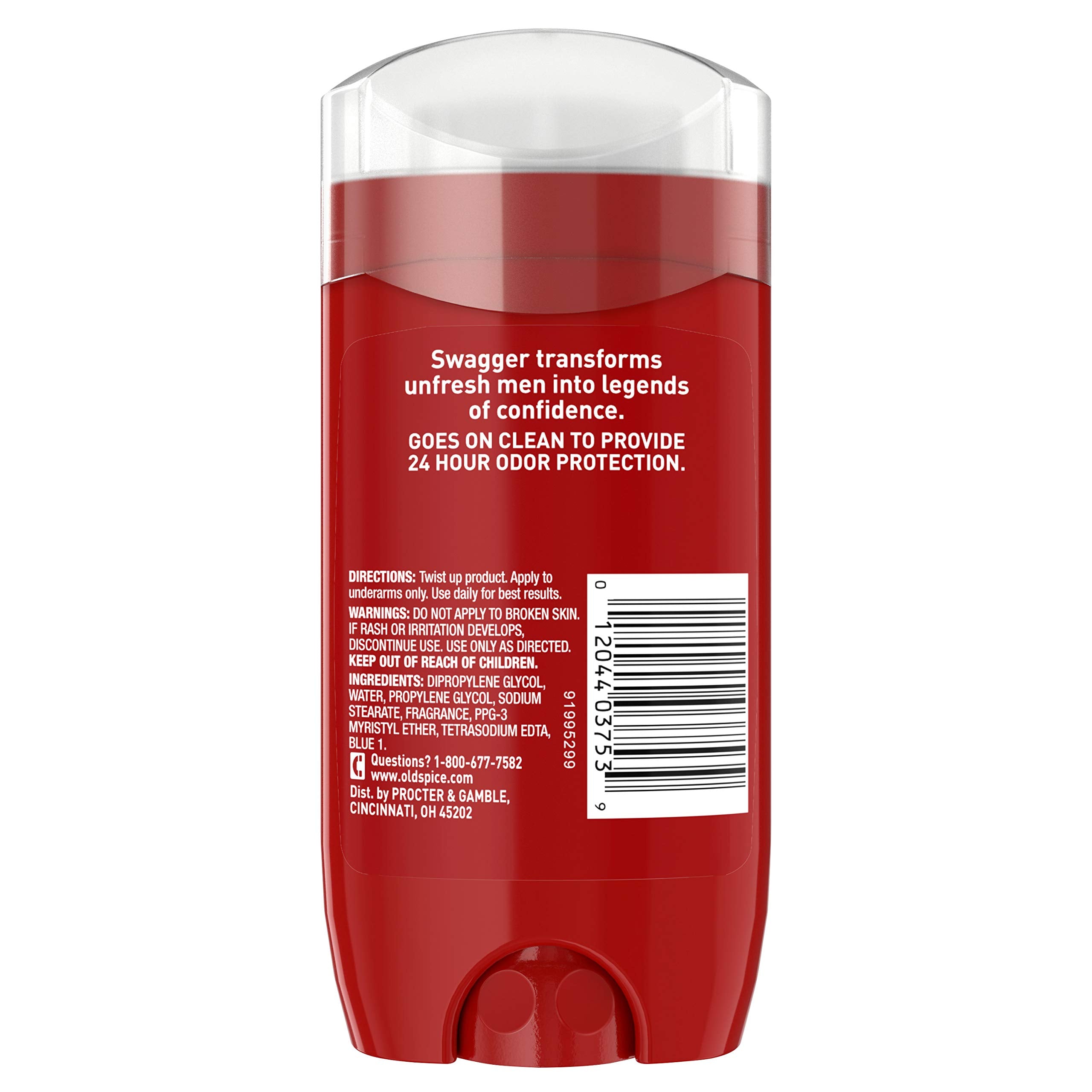 Old Spice Red Collection Swagger scent close-up emphasizes a bold masculine aroma
