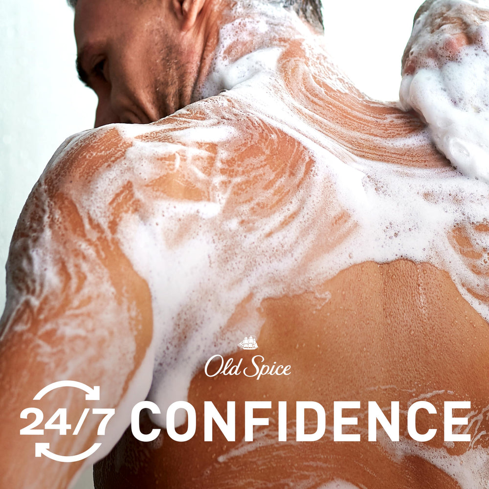 Old Spice Seas the Day bar soap eucalyptus coconut scent evokes refreshing morning ritual.