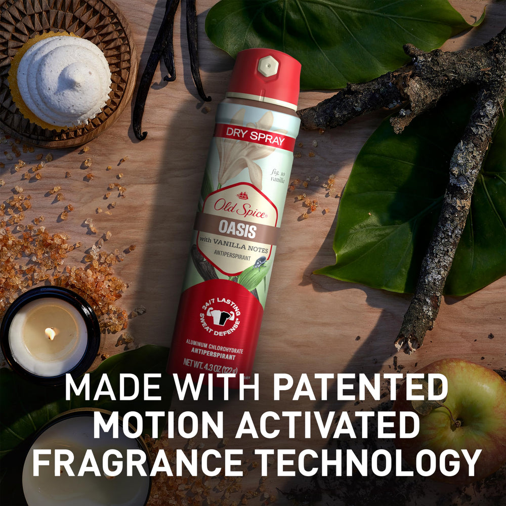 Old Spice skin conditioners note close-up emphasizes gentleness on skin.